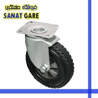 چرخ های دایکاست|چرخ دایکاست روکش لاستیکی سایز 28 گردان