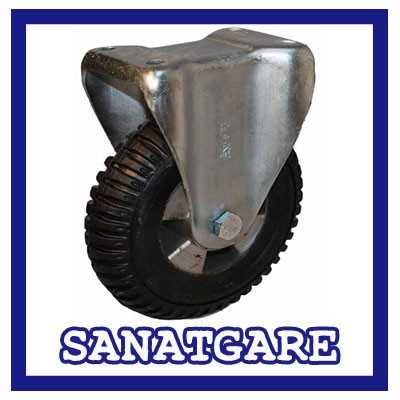 چرخ های دایکاست|چرخ دایکاست روکش لاستیکی سایز 12.5ثابت