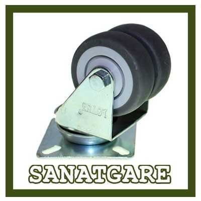 چرخ های دوقلوی طوسی و گردان چمدانی رنگی|فروشگاه صنعتگری