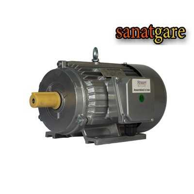 الکترو موتور و گیربکس|دینام 1450 دور سه فاز 0.75KW پوسته چدن استریم Stream